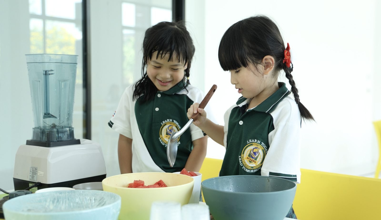 Foundation Stage students in a cooking activity at CISB - 2
